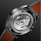 Caseback of Agelocer Petite Seconde automatic watch showing Cal A3350 in-house movement with 27 jewels