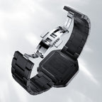 Agelocer Racing Fast & Furious steel bracelet with folding clasp and signature buckle, close-up detail