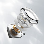 Exploded view of Agelocer Racing Fast & Furious women's watch showing steel case and automatic movement