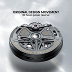 Agelocer Volcano original automatic movement, 35 jewels, 80-hour power reserve