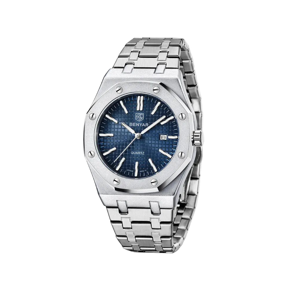 BENYAR BY-5156M Men's Quartz Watch with blue dial