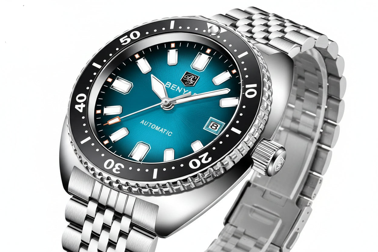 BENYAR BY-5211 42MM Men's Automatic Watch, angled view