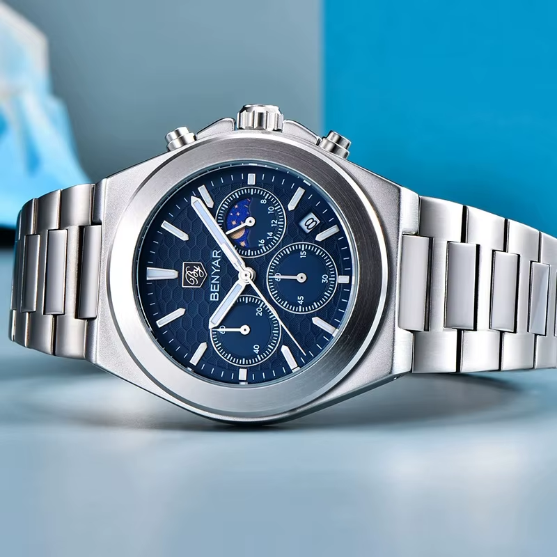 BENYAR BY-5220 Multi Functional Men's Quartz Chronograph Watch, lifestyle shot