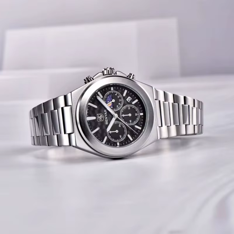 BENYAR BY-5220 Multi Functional Men's Quartz Chronograph Watch, shown on wrist