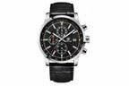 BENYAR BY-5102 Men's Quartz Chronograph Sports Watch with dark black silver dial