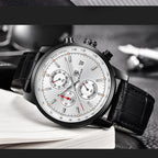 BENYAR BY-5102 Men's Quartz Chronograph Sports Watch, side view