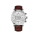 BENYAR BY-5102 Men's Quartz Chronograph Sports Watch with brown white dial