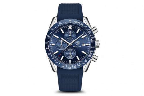 BENYAR BY-5140 Men's Casual Quartz Watch with blue dial