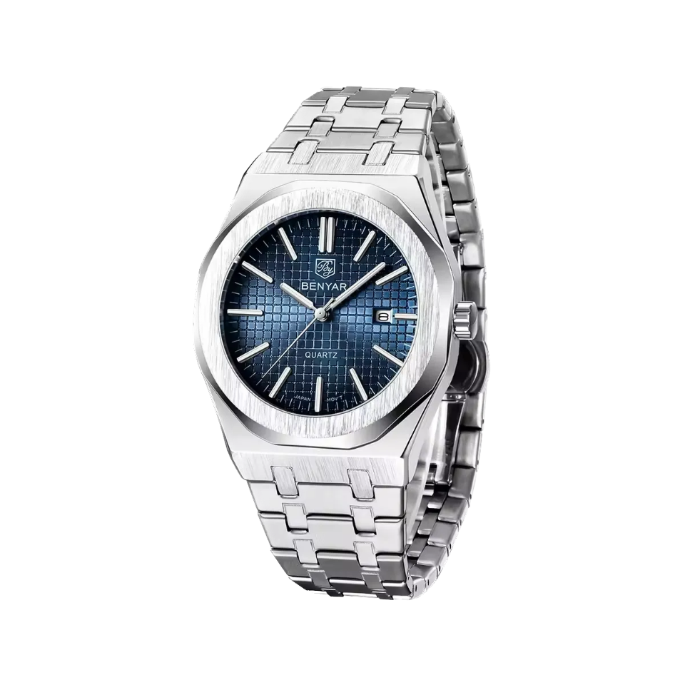 BENYAR BY-5156 Men's Quartz Watch with blue dial