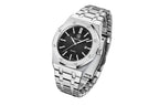 BENYAR BY-5156M Men's Quartz Watch with black dial, clasp detail
