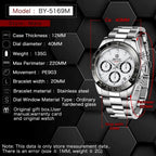 BENYAR BY-5169 Quartz Watch Specifications and Dimensions