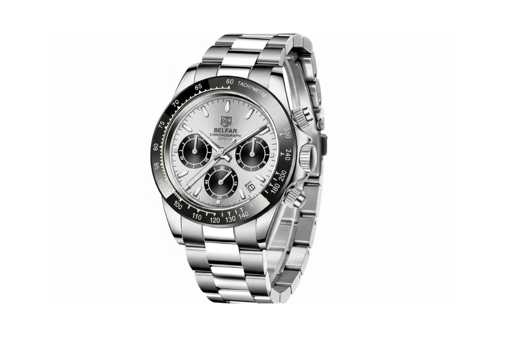 BENYAR BY-5169, Men's Quartz Watch with white black dial