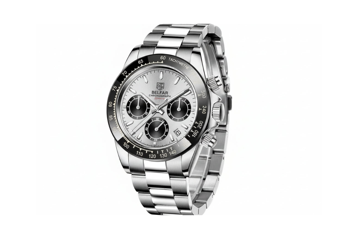 BENYAR BY-5169, Men's Quartz Watch with white black dial