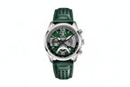 BENYAR BY-5171 Men's Quartz Sports Chronograph Watch - Leather with silver green dial, lifestyle shot
