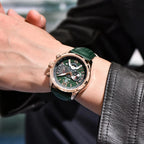 BENYAR BY-5171 Men's Quartz Sports Chronograph Watch - Leather, detail view