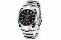 BENYAR, BY-5176M Automatic with black dial, detail view