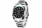 BENYAR, BY-5176M Automatic with black dial, detail view