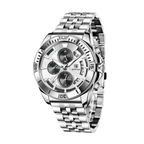 BENYAR BY-5180 Chronograph with white silver dial