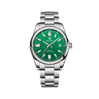 BENYAR BY-5185 Men's Automatic Watch with green dial, detail view