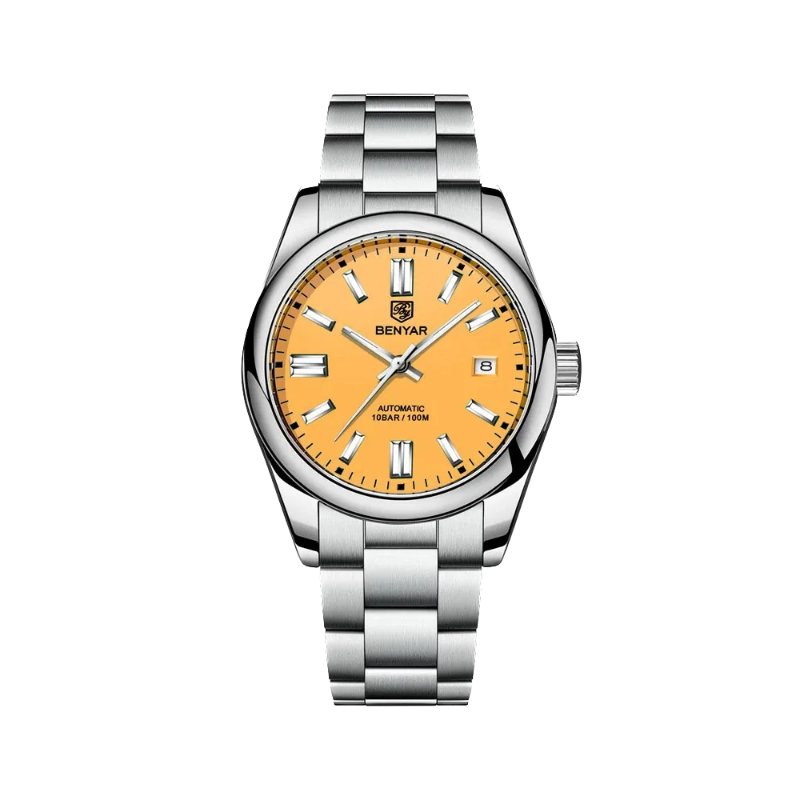 BENYAR BY-5185 Men's Automatic Watch with yellow dial