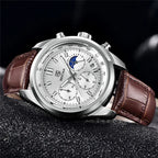 BENYAR BY-5193 Men's Sport Watch Chronograph - Leather, detail view