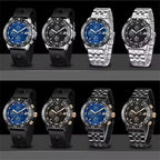 BENYAR BY-5198 Men's Quartz Sports Chronograph Watch, caseback view
