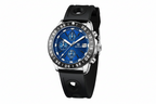 BENYAR BY-5198 Men's Quartz Sports Chronograph Watch with silicone blue dial