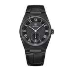 BENYAR 5199 Simple Calendar with all black dial, side view