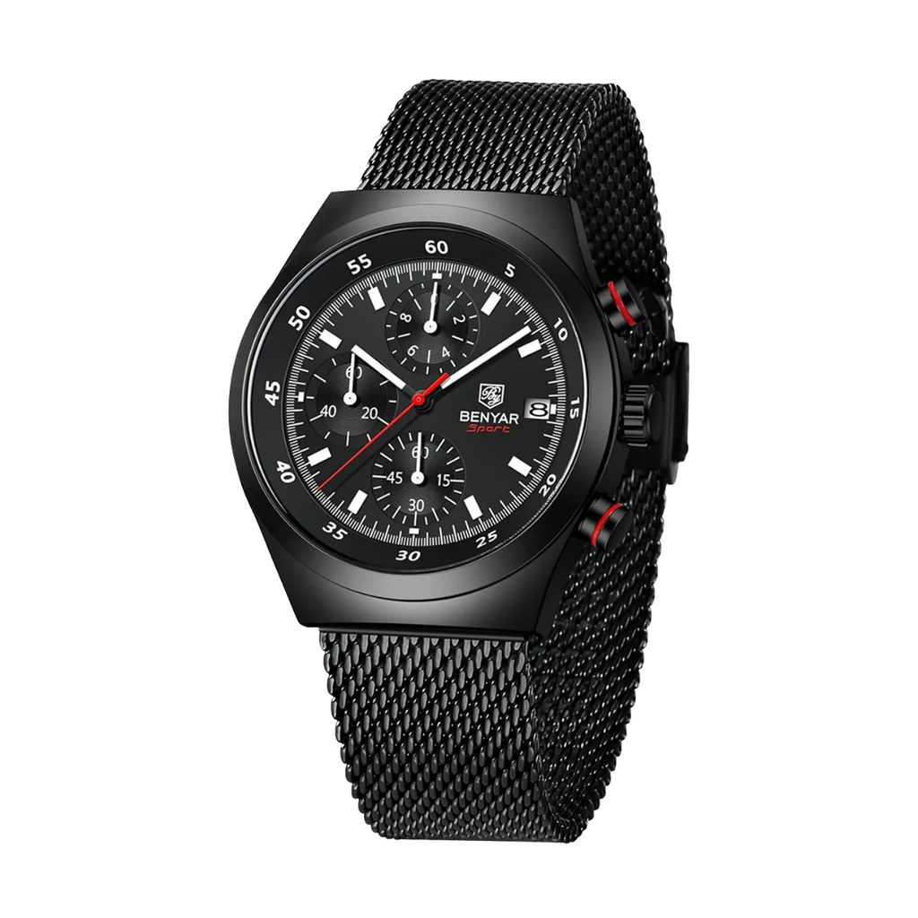 BENYAR BY-5200 43mm Men's Chronograph Watch Front View
