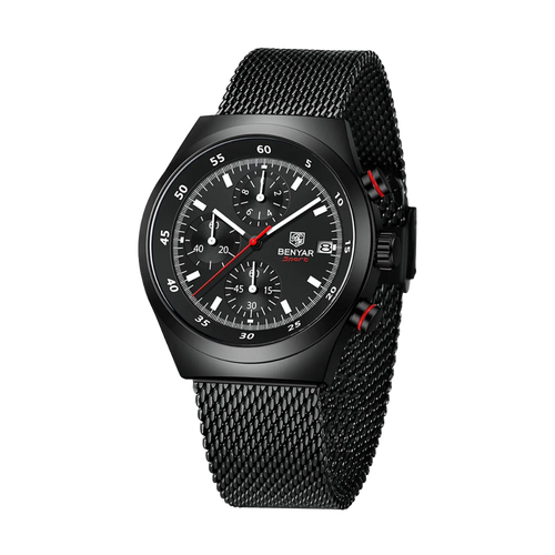 BENYAR BY-5200 43mm Men's Chronograph Watch Front View