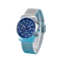 BENYAR BY-5200 43MM Men's Chronograph Watch with silver blue dial