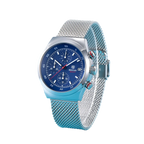 BENYAR BY-5200 43MM Men's Chronograph Watch with silver blue dial