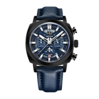 BENYAR BY-5205 43MM Chronograph with black blue dial, side view