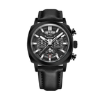 BENYAR BY-5205 43MM Chronograph with black dial, angled view
