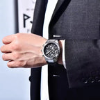 BENYAR BY-5206 Men's Quartz Chronograph Watch - Leather, detail view