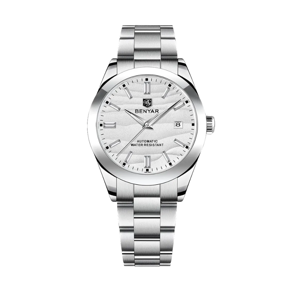 BENYAR BY-5208 40MM Sand Road with white dial, detail view
