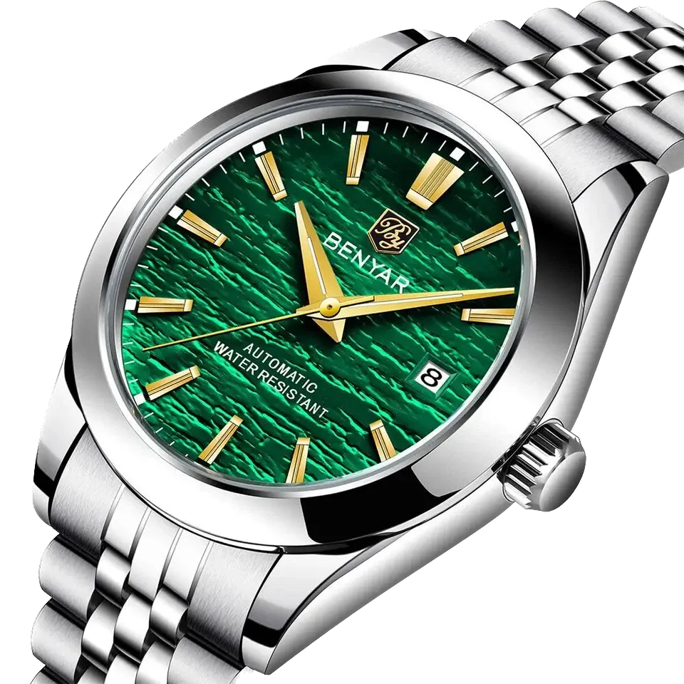 BENYAR BY-5209 Men's Automatic Diver Watch, side view