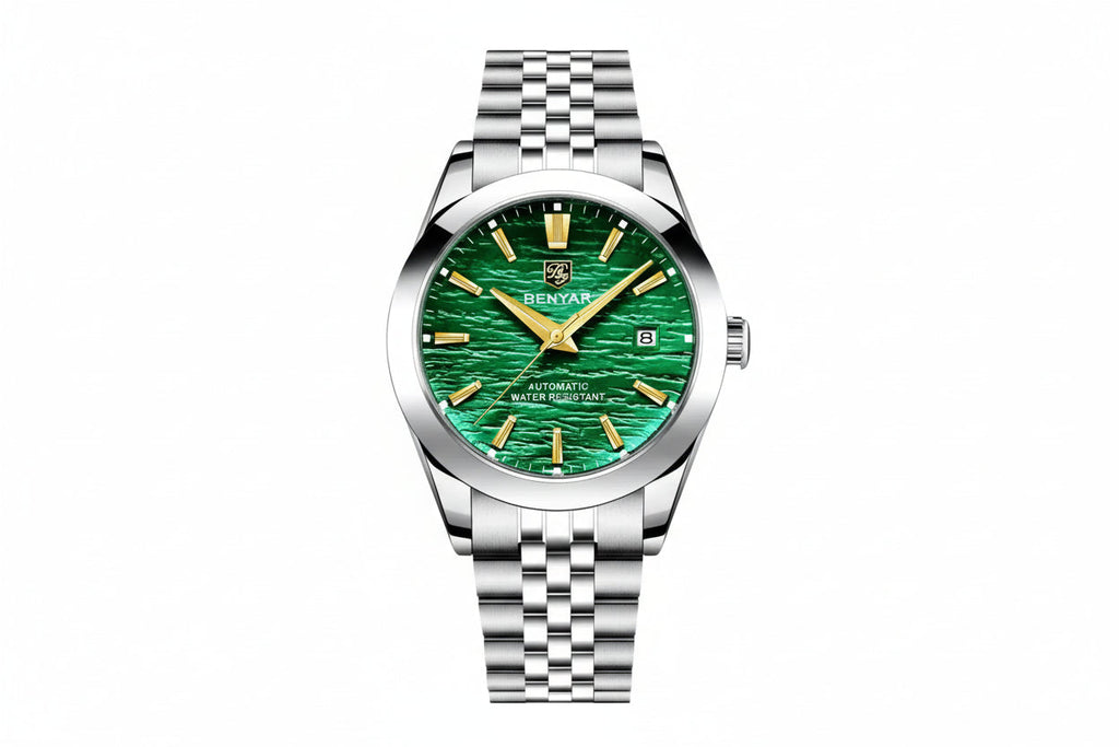 BENYAR BY-5209 Men's Automatic Diver Watch with green dial