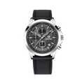 BENYAR BYâ€‘5210 Quartz Chronograph with black leather dial, caseback view