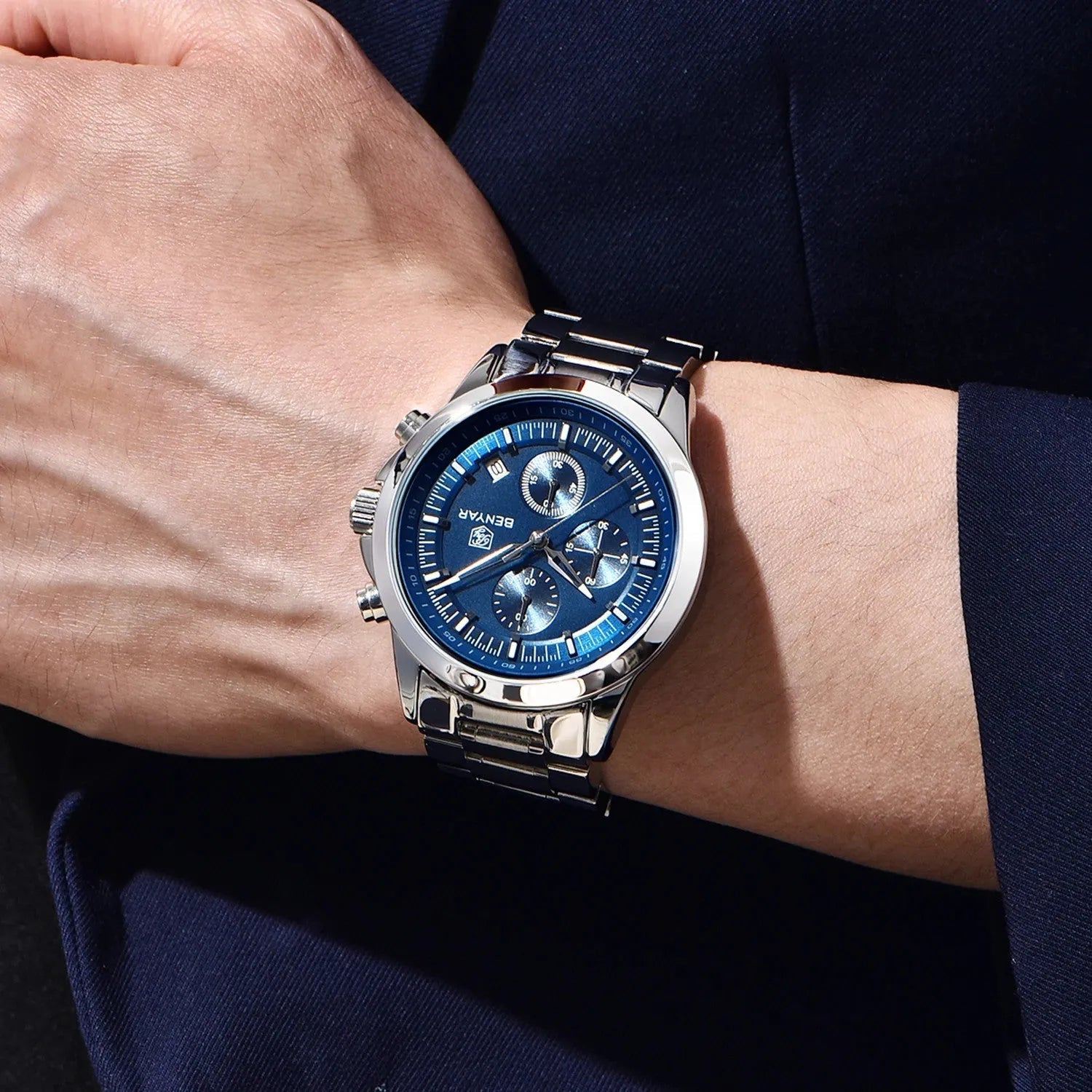 BENYAR BYâ€‘5210 Quartz Chronograph, shown on wrist