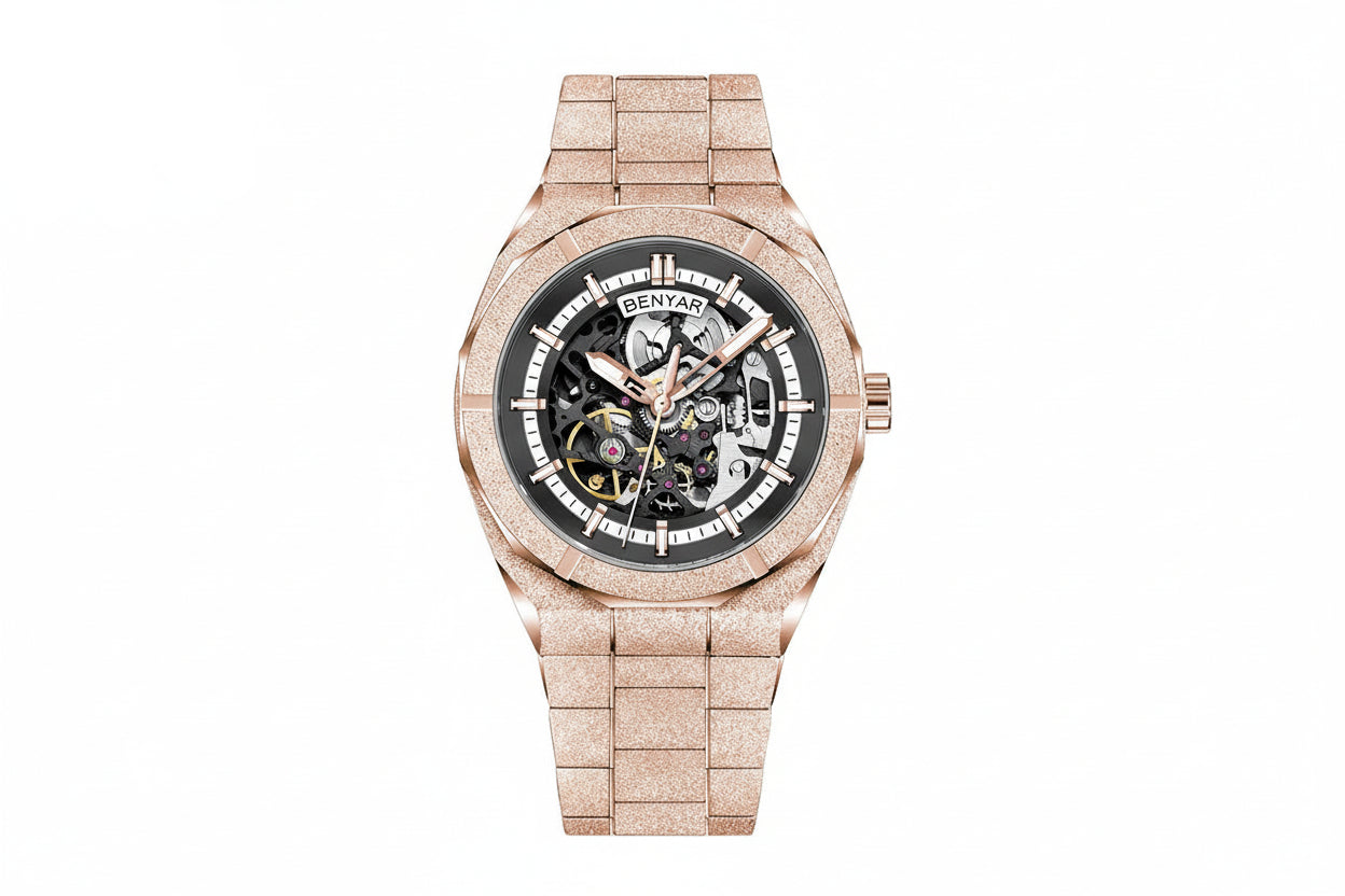 BENYAR BY-5212 Men's 3D Hollow Design Automatic Watch – PrimeTimepiece
