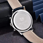 BENYAR BY-5213 Men's Sport Chronograph Quartz Watch - Leather, shown on wrist