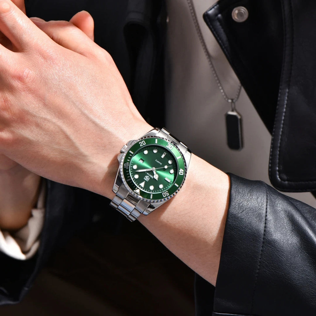 BENYAR BY-5223 Men's Quartz Watch Calendar, shown on wrist