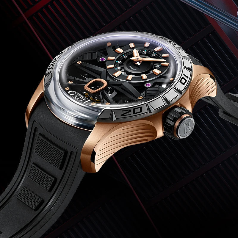Bonest Gatti BG4004 automatic sapphire luminous watch, view 5 of 8