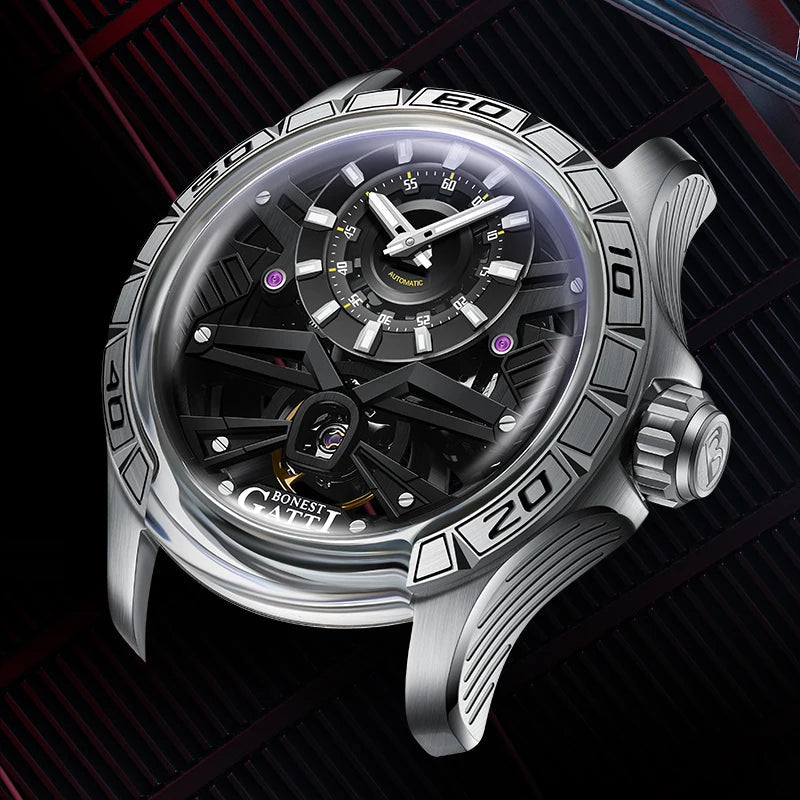 Bonest Gatti BG4004 automatic sapphire luminous watch, view 2 of 8