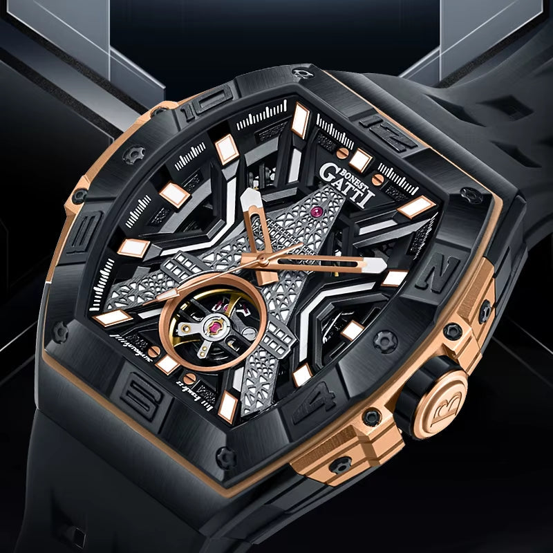 Bonest Gatti BG5001 automatic sapphire luminous watch, view 4 of 9