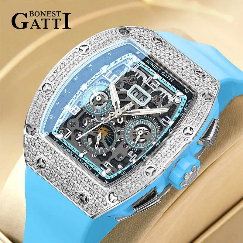 Bonest Gatti BG5004 automatic diamond watch, view 2 of 10