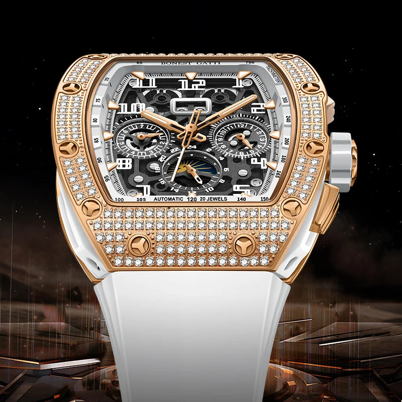 Bonest Gatti BG5004 automatic diamond watch, view 4 of 10