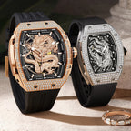 Bonest Gatti BG5605 mechanical tonneau skeleton watch, view 2 of 15