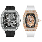 Bonest Gatti BG5605 mechanical tonneau skeleton watch with bg5605a1 bg9910a1 dial